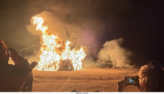 363 a2s. Arizona Flying Circus - night - Christmas trees on fire