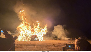 364 a2s. Arizona Flying Circus - night - Christmas trees on fire
