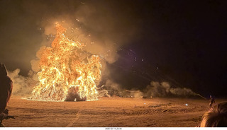 366 a2s. Arizona Flying Circus - night - Christmas trees on fire