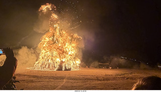 367 a2s. Arizona Flying Circus - night - Christmas trees on fire
