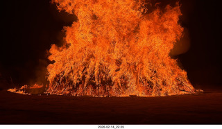 368 a2s. Arizona Flying Circus - night - Christmas trees on fire