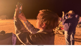 370 a2s. Arizona Flying Circus - night - Tyler taking a picture