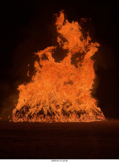 378 a2s. Arizona Flying Circus - night - Christmas trees on fire