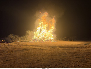 382 a2s. Arizona Flying Circus - night - Christmas trees on fire
