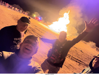 Arizona Flying Circus - night - fire - Adam