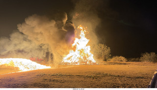 392 a2s. Arizona Flying Circus - night - Christmas trees on fire