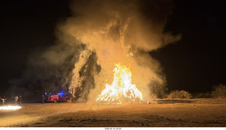 393 a2s. Arizona Flying Circus - night - Christmas trees on fire - helper - Mo