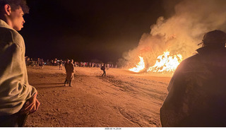 402 a2s. Arizona Flying Circus - night - Christmas trees on fire