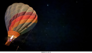 405 a2s. Arizona Flying Circus - night - balloon