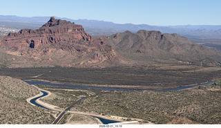 aerial - Salt River to grapevine