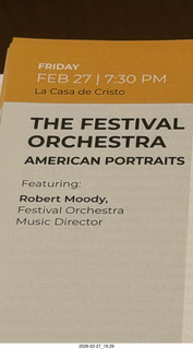 Arizona Musicfest - Festival Orchestra program