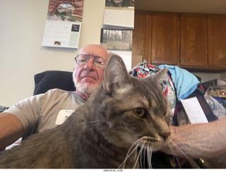 Arizona Flying Circus - night - Christmas trees on fire - helper - Mo - Adam