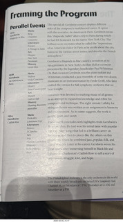 Kimmel Center - Marian Anderson Hall - Philadelphia Orchestra program