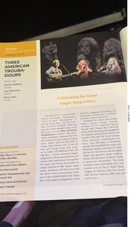 Arizona Musicfest - Three American Troubadours - program