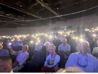 Arizona Musicfest - Three American Troubadours - cell phone lights