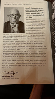 Phoenix Orpheum Theater - Ballet Arizona - Cacti and Other Works - program