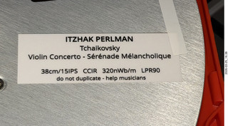 box of ReVox Horch House master-dub tapes