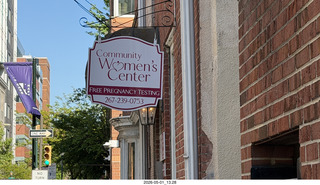 Philadelphia - women's center sign
