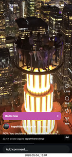 48 a2v. New York City - Top of the Rock on Instagram