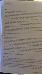 132 a2v. New York City - Lincoln Center - Metropolitan Opera - Eugene Onegin program