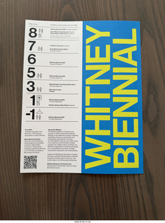 7 a2v. New York City - Whitney Museum brochure