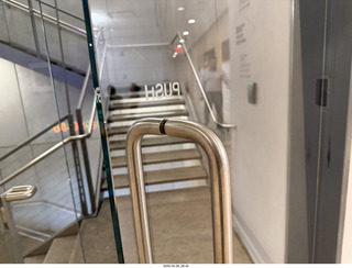 97 a2v. New York City - Whitney Museum - push door from behind