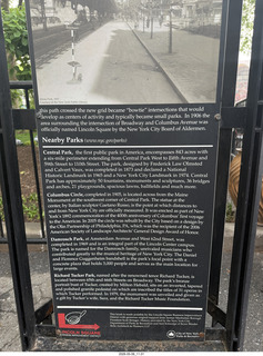 214 a2v. New York City - Dante Park sign