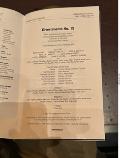 224 a2v. New York City Ballet - program