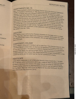 229 a2v. New York City Ballet - program