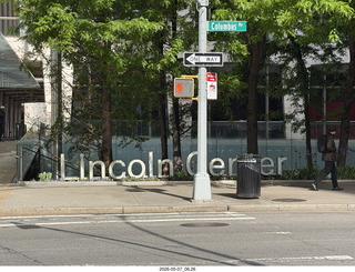3 a2v. New York City - Lincoln Center sign