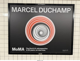 176 a2v. New York City - MOMA subway ad