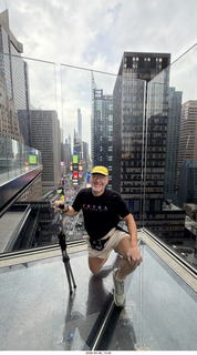 24 a2v. New York City - One Times Square glass floor + Adam