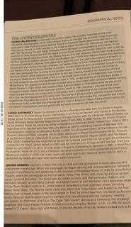 97 a2v. New York City Ballet program