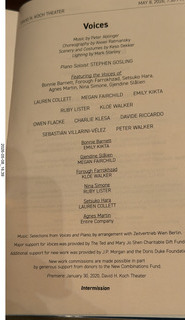 99 a2v. New York City Ballet program