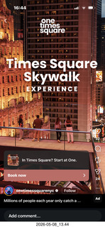 272 a2v. New York City - One Times Square advertisement