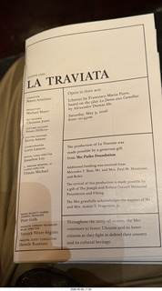 132 a2v. New York City Opera - La Traviata program
