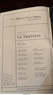 133 a2v. New York City Opera - La Traviata program