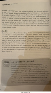 137 a2v. New York City Opera - La Traviata program