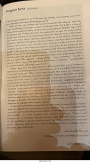 143 a2v. New York City Opera - La Traviata program