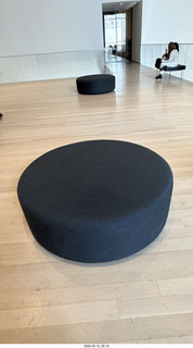 88 a2v. New York City - MoMA - soft sit-down stool