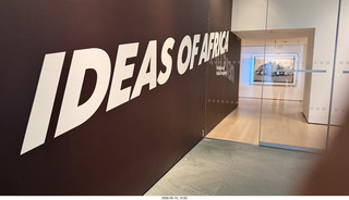 155 a2v. New York City - MoMA - Ideas of Africa sign
