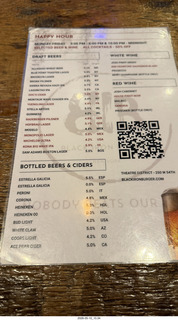 172 a2v. New York City - Black Iron Burger - menu