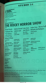 181 a2v. New York City - Rocky Horror Show program