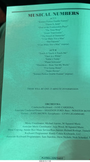 186 a2v. New York City - Rocky Horror Show program
