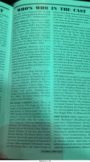 189 a2v. New York City - Rocky Horror Show program