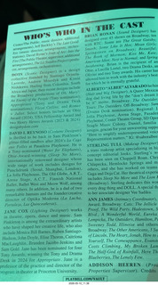 190 a2v. New York City - Rocky Horror Show program
