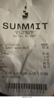 387 a2v. New York City - Summit, One Vanderbilt ticket