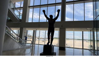 4 a2y. Philadelphia International Airport (PHL) - Rocky Balboa statue
