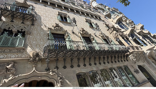 22 a2y. Spain - Barcelona - Casa Amatller designed by Gaudi's rival Josep Puig i Cadafalch, owned by chocolatier Antoni Amatller