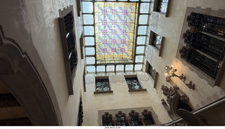 28 a2y. Spain - Barcelona - Casa Amatller designed by Gaudi's rival Josep Puig i Cadafalch, owned by chocolatier Antoni Amatller